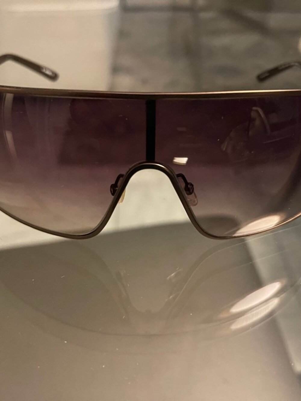 Diesel Shield Sunglasses Bronze Gradient Lenses $275 Retail